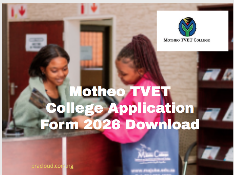 Motheo TVET College Application Form 2026 Download