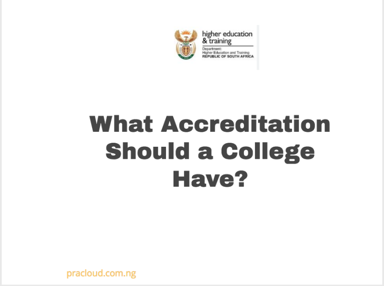 What Accreditation Should a College Have