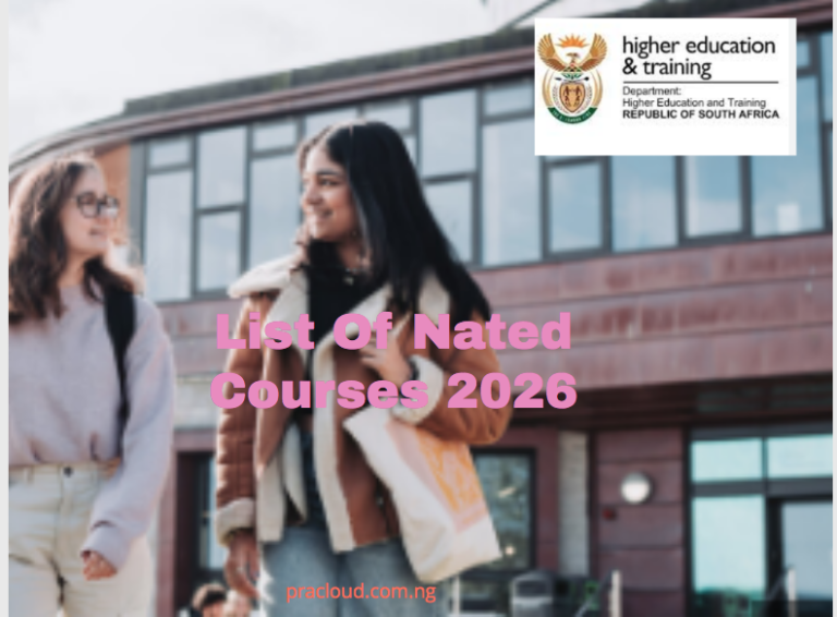 List of Nated Courses 2026