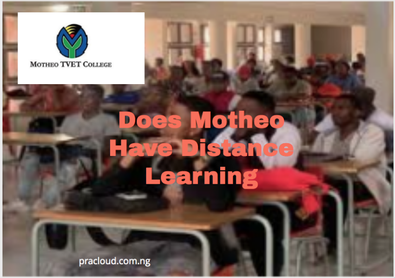 Does Motheo Have Distance Learning
