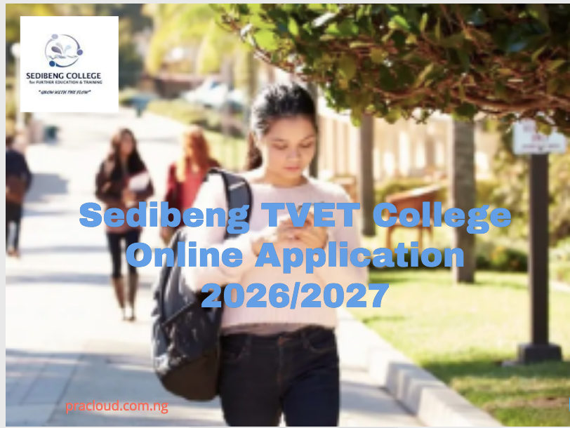Sedibeng TVET College Online Application 2026-2027