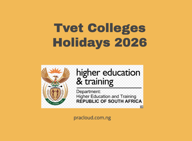 Tvet Colleges Holidays 2026
