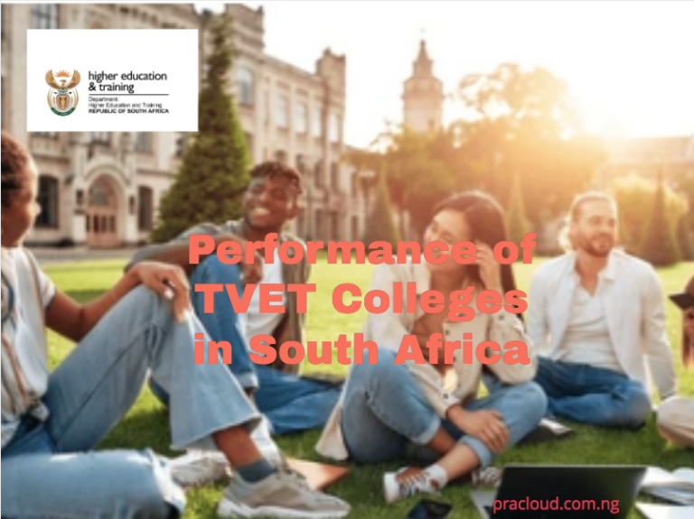 Performance of TVET Colleges in South Africa