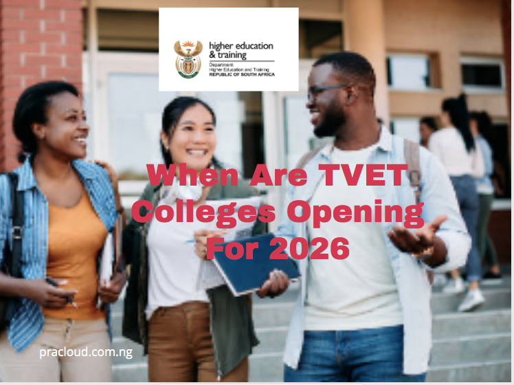 When Are TVET College Opening For 2026