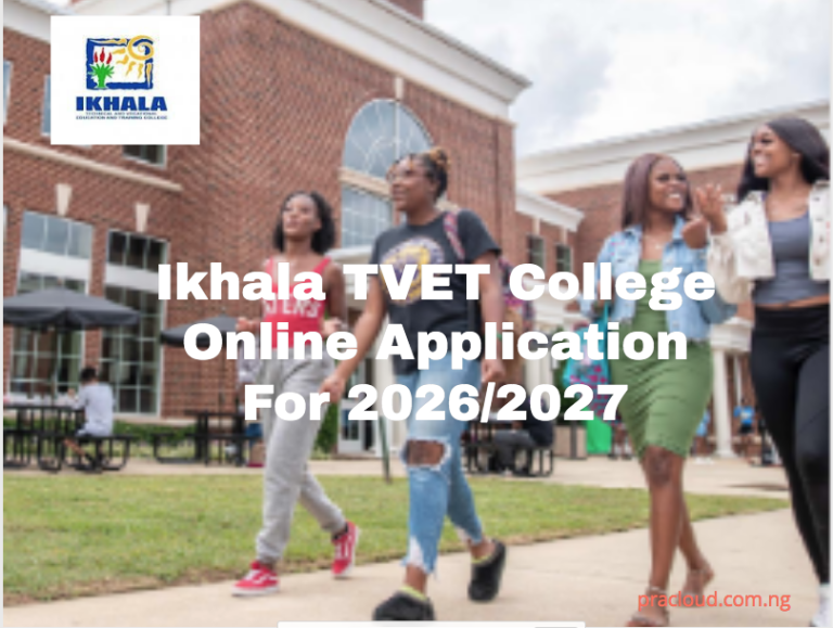 Ikhala TVET College Online Application For 2026-2027