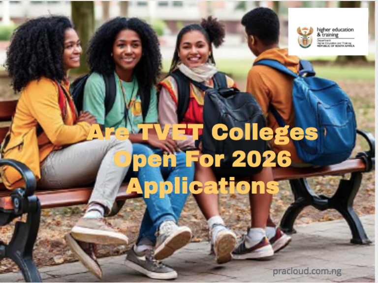 Are TVET Colleges Open for 2026 Applications