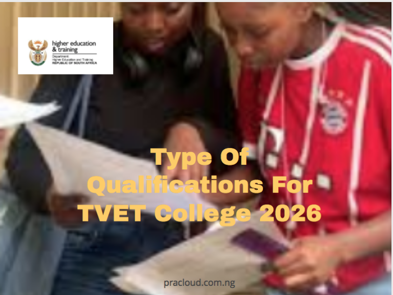Types Of Qualifications For TVET Colleges 2026