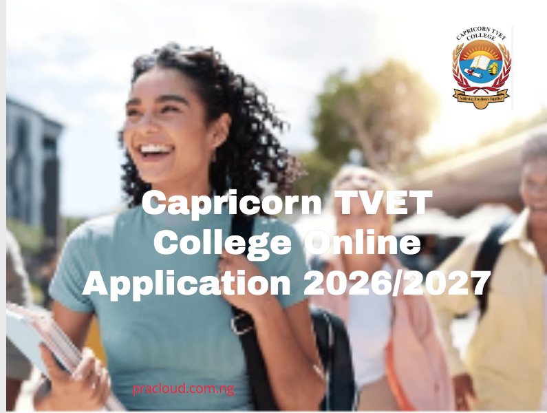 Capricorn TVET College Online Application 2026-2027