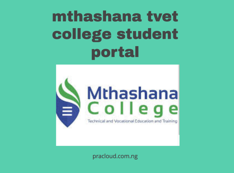 mthashana tvet college student portal