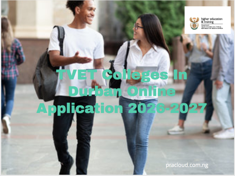 TVET Colleges In Durban Online Application 2026-2027