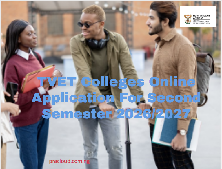 TVET Colleges Online Application For Second Semester 2026-2027