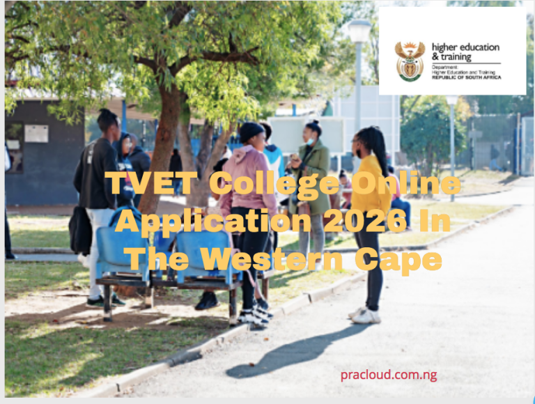 TVET College Online Application 2026 In The Western Cape