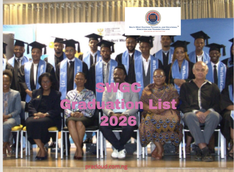 SWGC Graduate List 2026