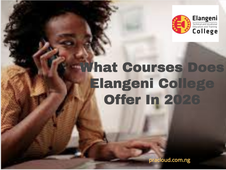 What Courses Does Elangeni College Offer In 2026