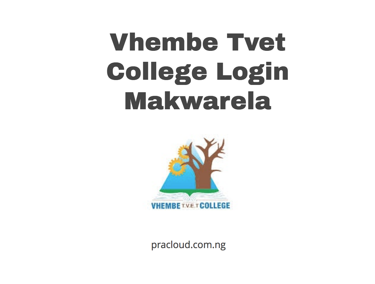 Vhembe Tvet College Login Makwarela