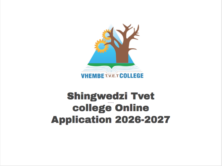 Shingwedzi Tvet college Online Application 2026-2027