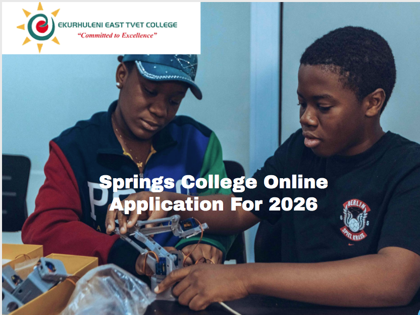 Springs College Online Application For 2026