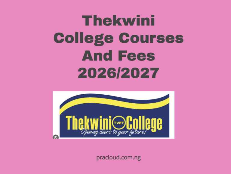 Thekwini College Courses And Fees 2026/2027
