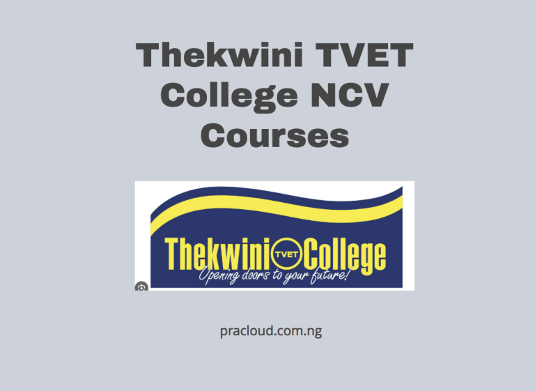 Thekwini TVET College NCV Courses