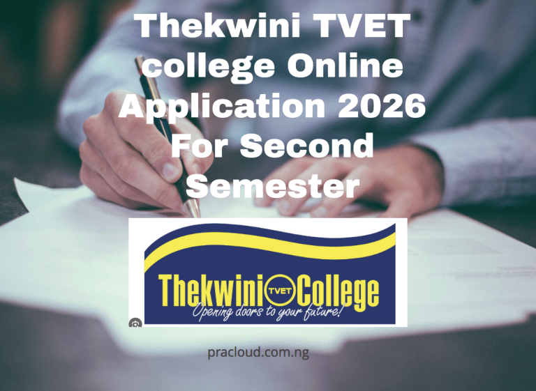 Thekwini TVET college Online Application 2026 For Second Semester