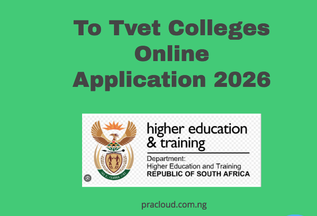 To Tvet Colleges Online Application 2026
