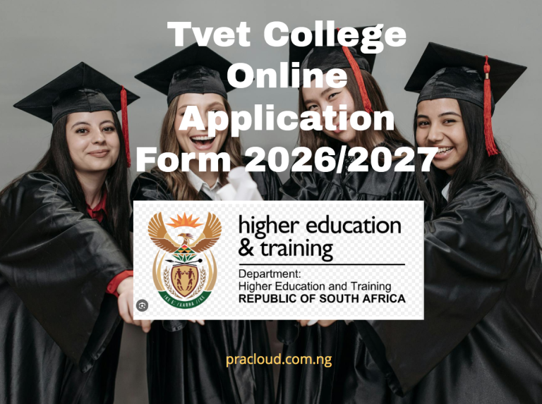 Tvet College Online Application Form 2026:2027
