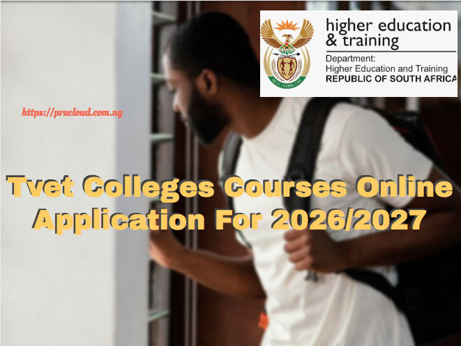 Tvet Colleges Courses Online Application For 2026/2027