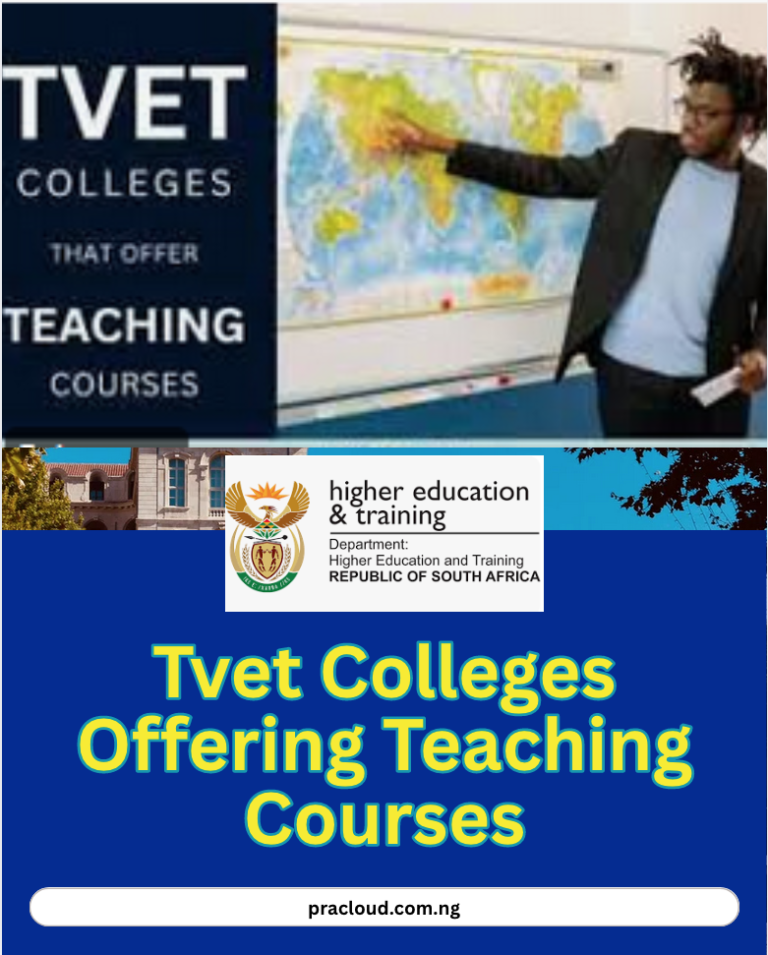 Tvet Colleges Offering Teaching Courses