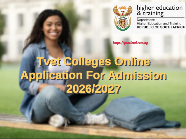 Tvet Colleges Online Application For Admission 2026/2027