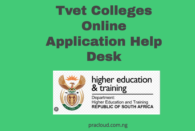 Tvet Colleges Online Application Help Desk
