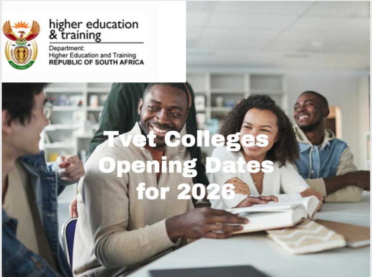 Tvet Colleges Opening Dates for 2026