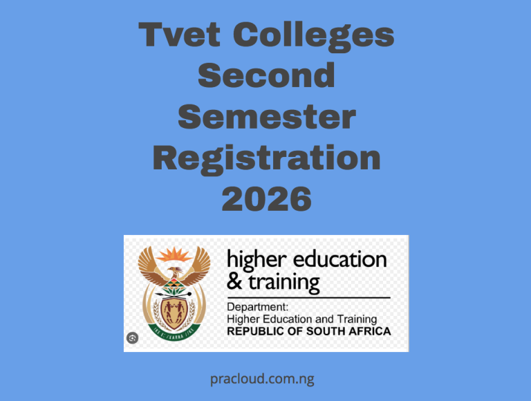 Tvet Colleges Second Semester Registration 2026