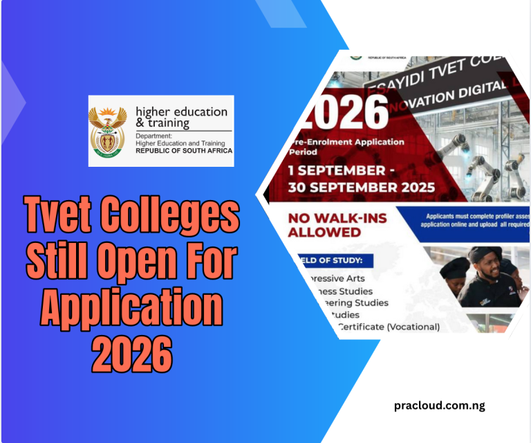Tvet Colleges Still Open For Application 2026