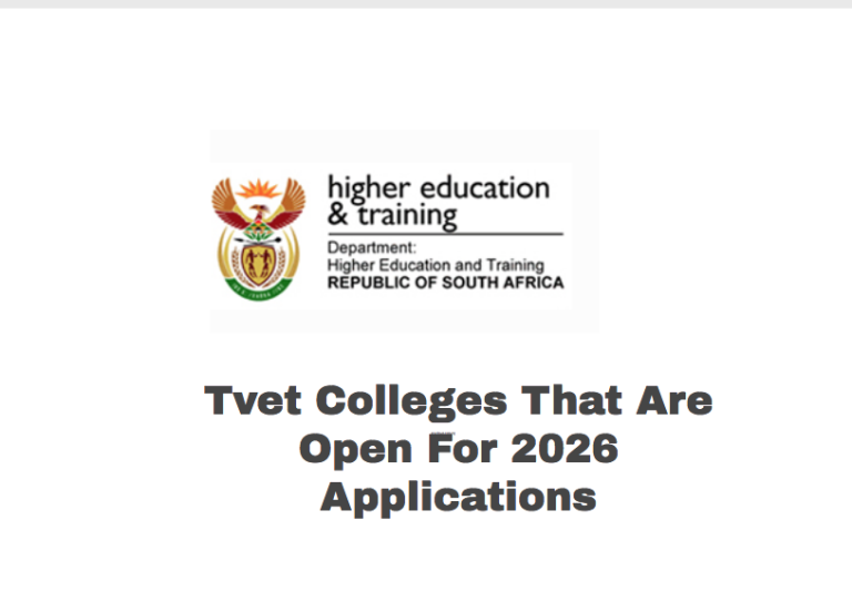 Tvet Colleges That Are Open For 2026 Applications