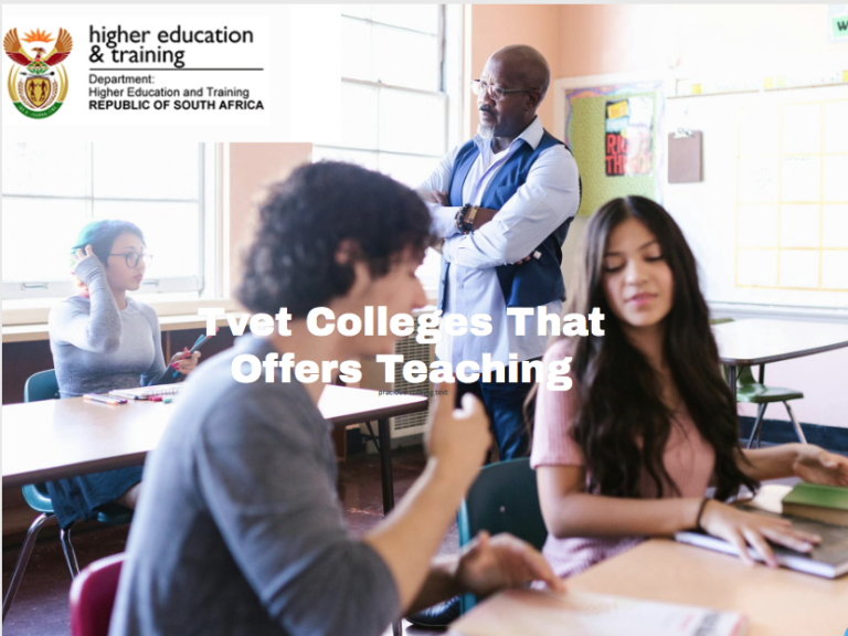 Tvet Colleges That Offers Teaching