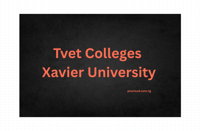 Tvet Colleges Xavier University