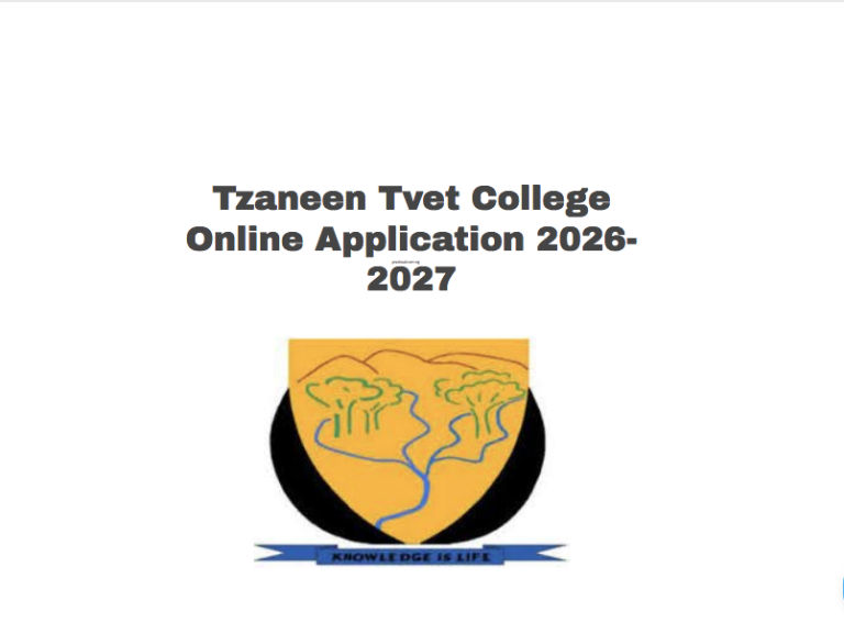 Tzaneen Tvet College Online Application 2026-2027