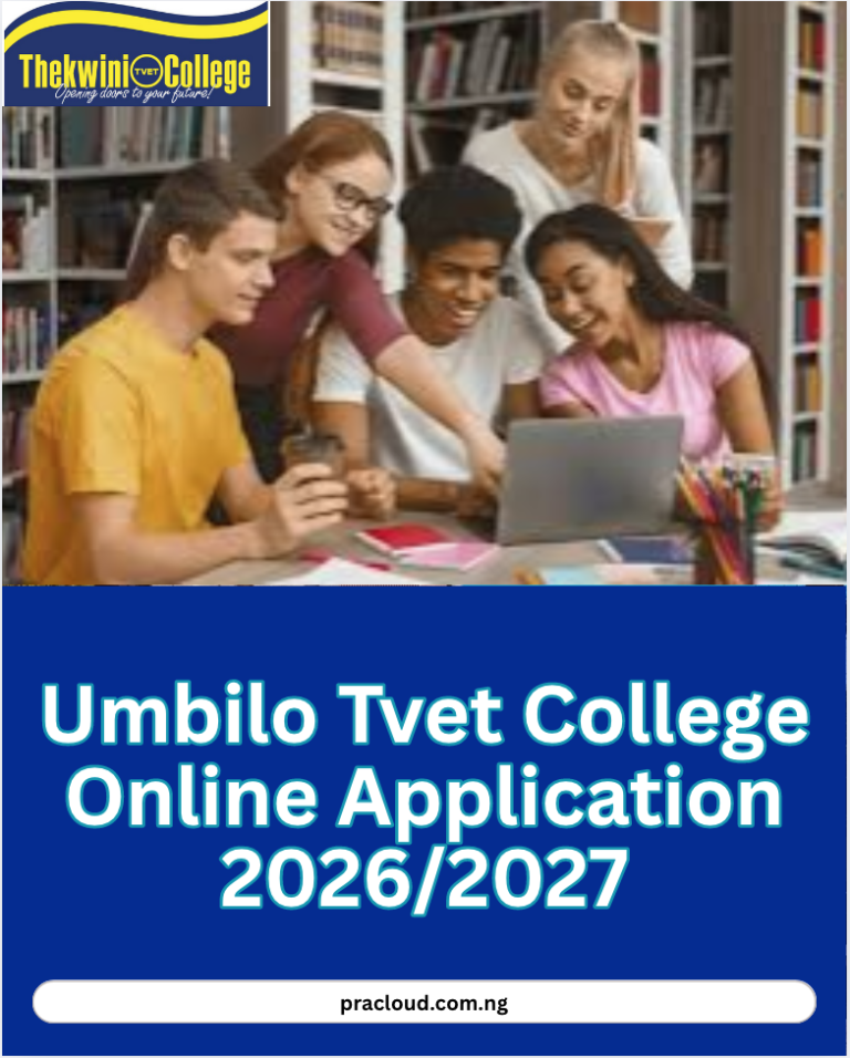 Umbilo Tvet College Online Application 2026:2027