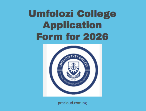 Umfolozi College Application Form for 2026 pdf