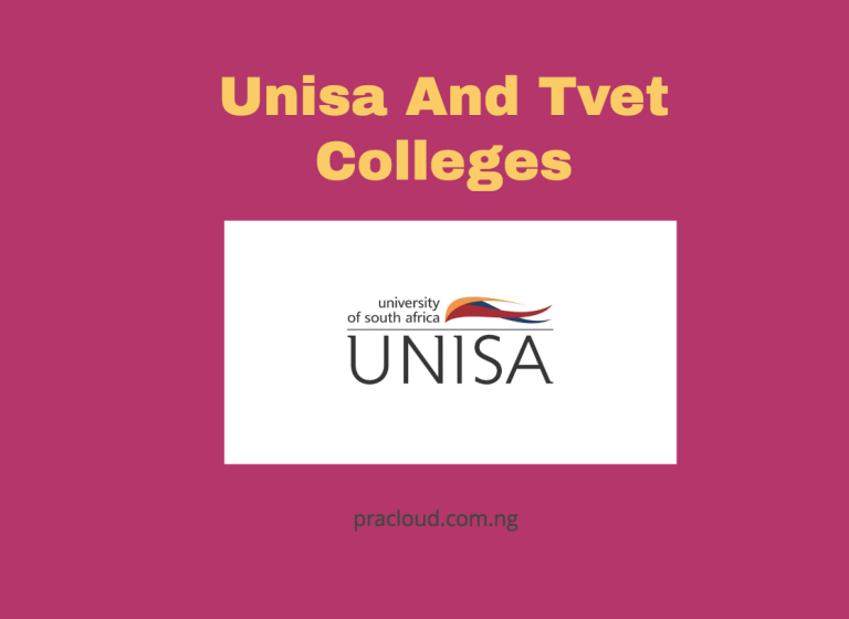 Unisa And Tvet Colleges