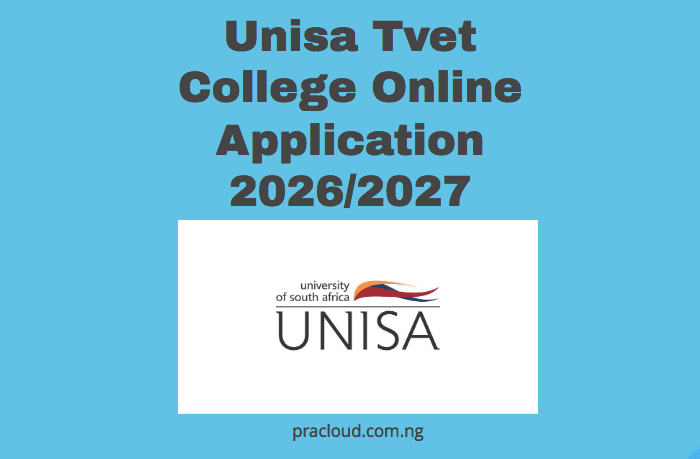 Unisa Tvet College Online Application 2026/2027