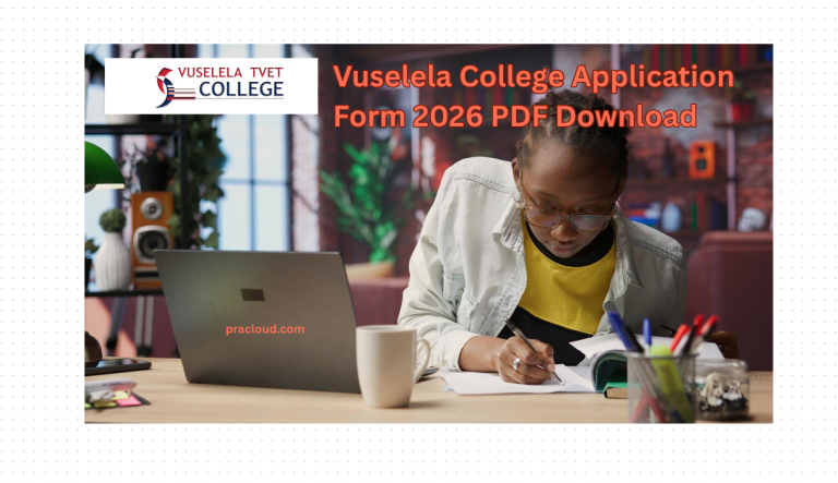 Vuselela College Application Form 2026 PDF Download