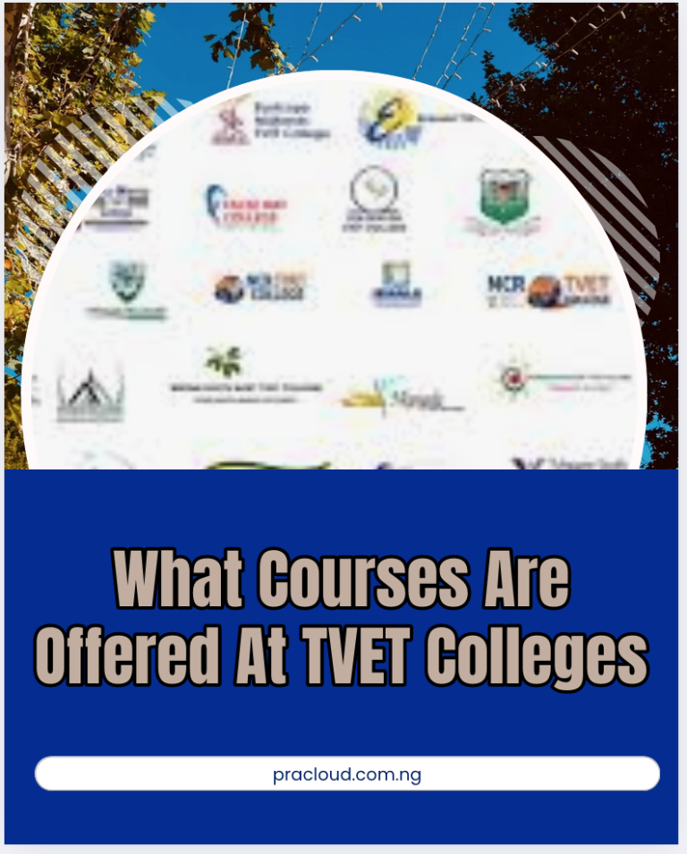 What Courses Are Offered At TVET Colleges