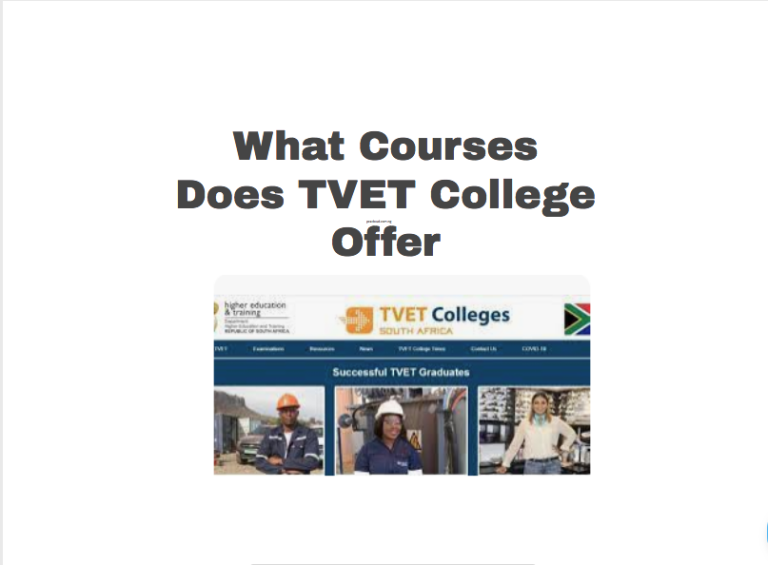 What Courses Does TVET College Offer