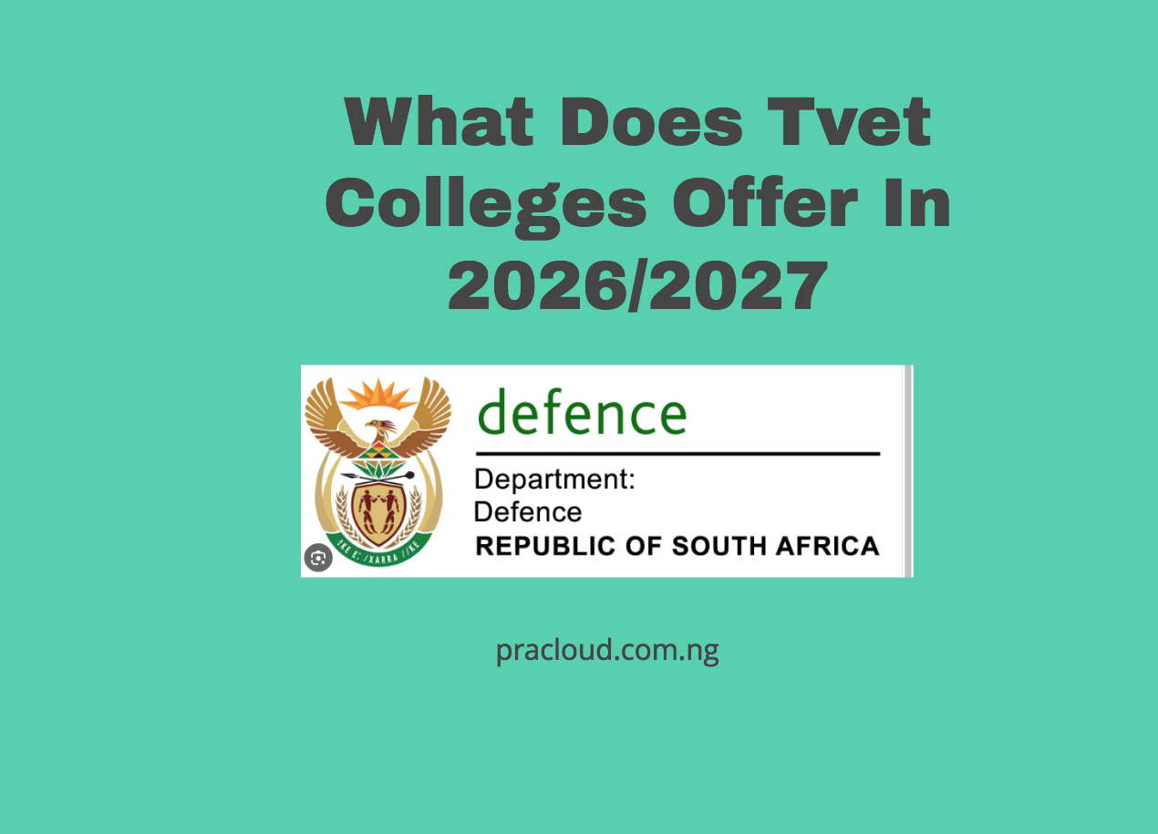 What Does Tvet Colleges Offer In 2026/2027