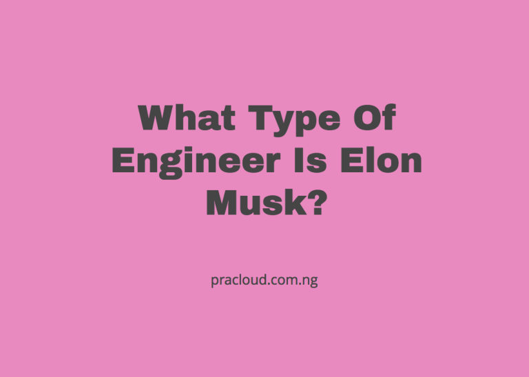 What Type Of Engineer Is Elon Musk?