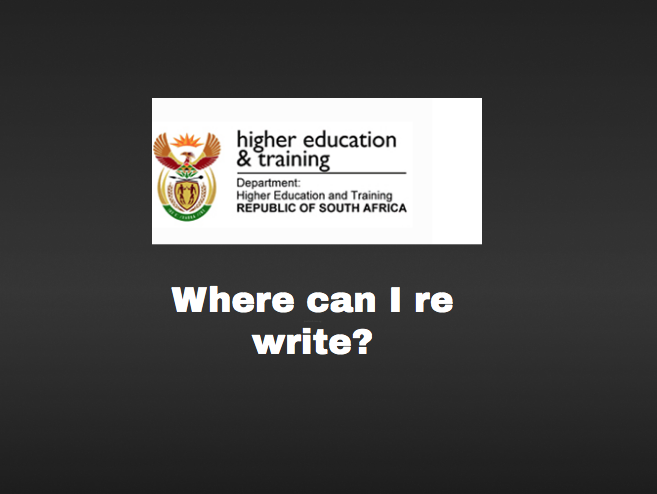 Where can I re write?