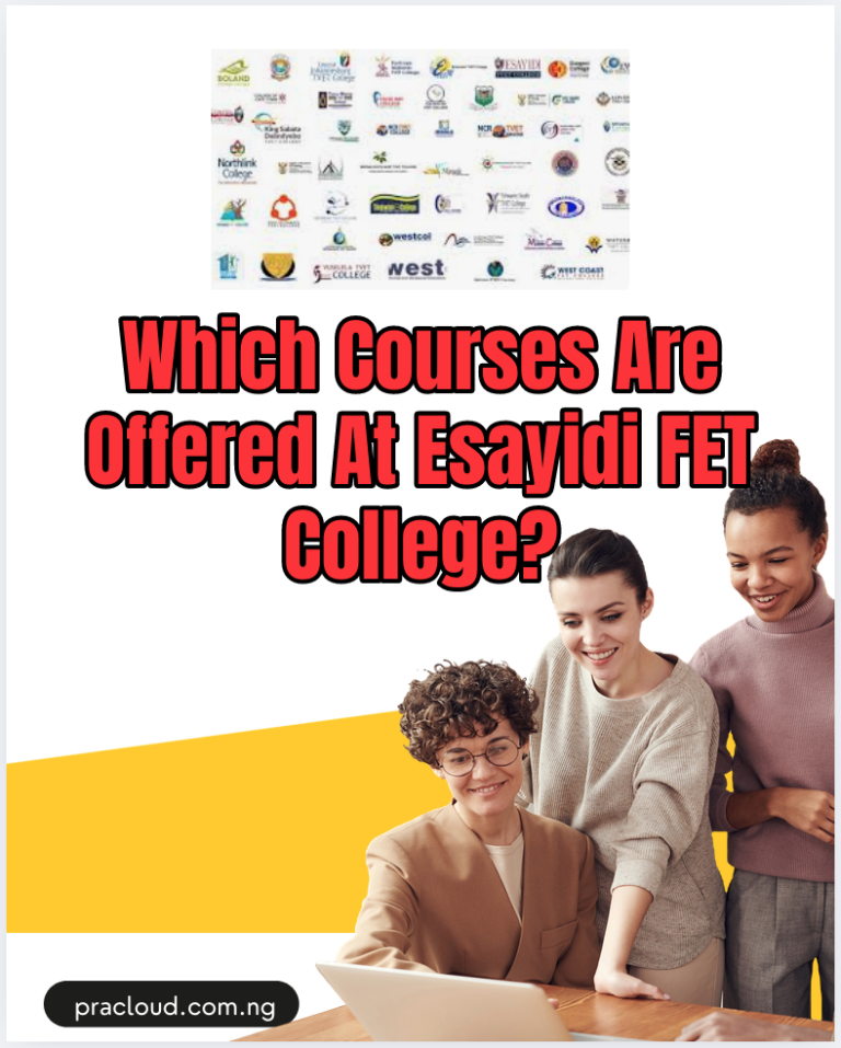 Which Courses Are Offered At Esayidi FET College?