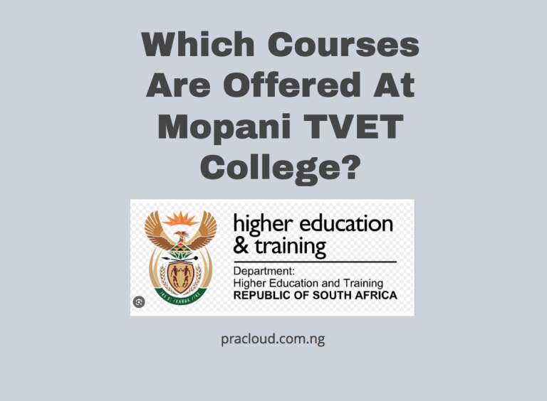 Which Courses Are Offered At Mopani TVET College?