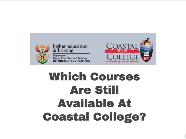 Which Courses Are Still Available At Coastal College?